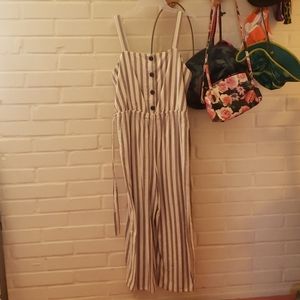 Striped jumpsuit